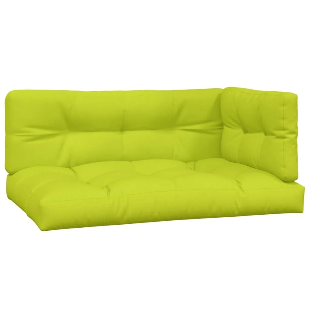 Arredo Pallet Elegante: Set 3 Cuscini vidaXL Verde Chiaro Tessuto