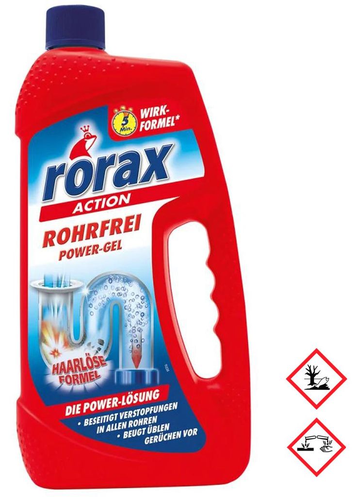 Rorax Rohrfrei Power Gel na čištění odtoku proti zápachu Obrázek produktu 