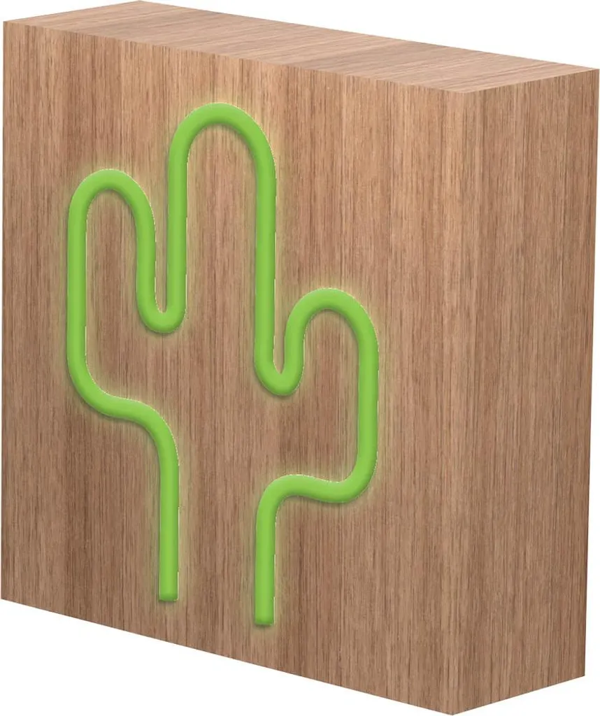 Haut-parleur Sans Fil BIGBEN Neon Cactus S - Enceinte LED Déco Nomade