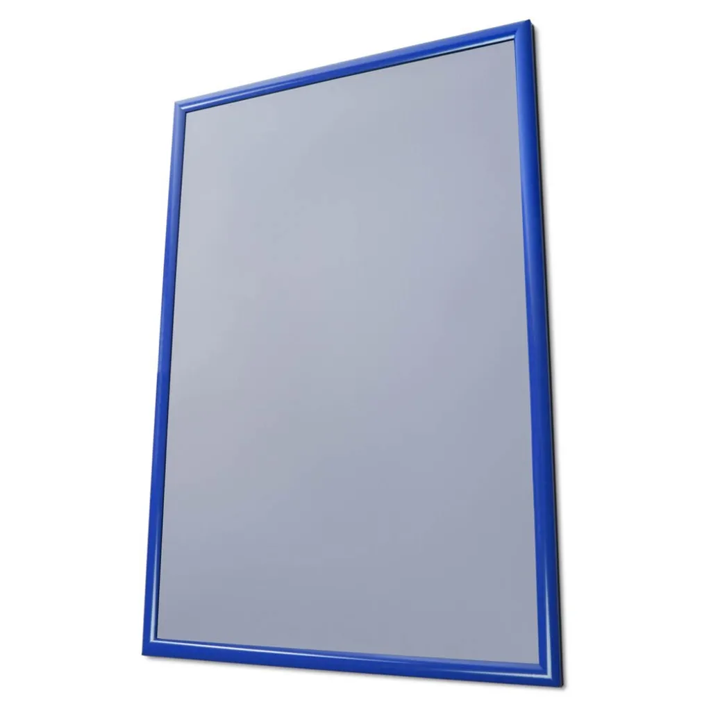 Porte-affiche mural A1 bleu cadre clic-clac pour affichage intérieur - 2