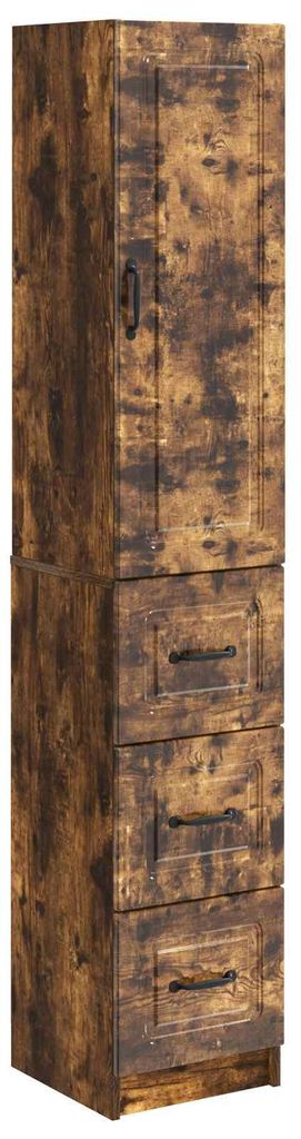 vidaXL Schrankset 2 pcs Geräucherte Eiche 33 x 34,5 x 87 cm