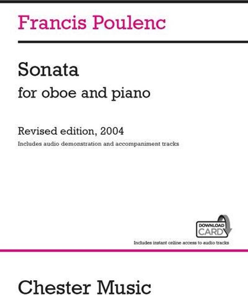 Sonata (+Download Card)for oboe and piano