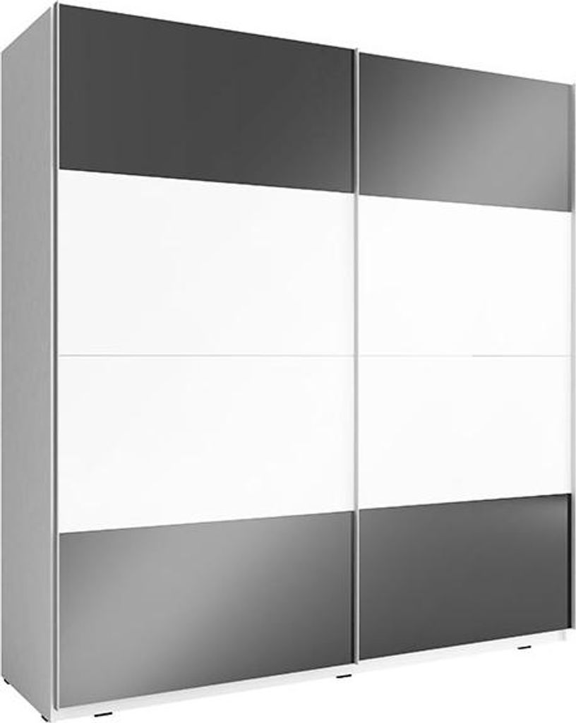 Wardrobe 200 cm Wall Closet Furniture Cabinet Sliding Doors Storage MIKA MULTI