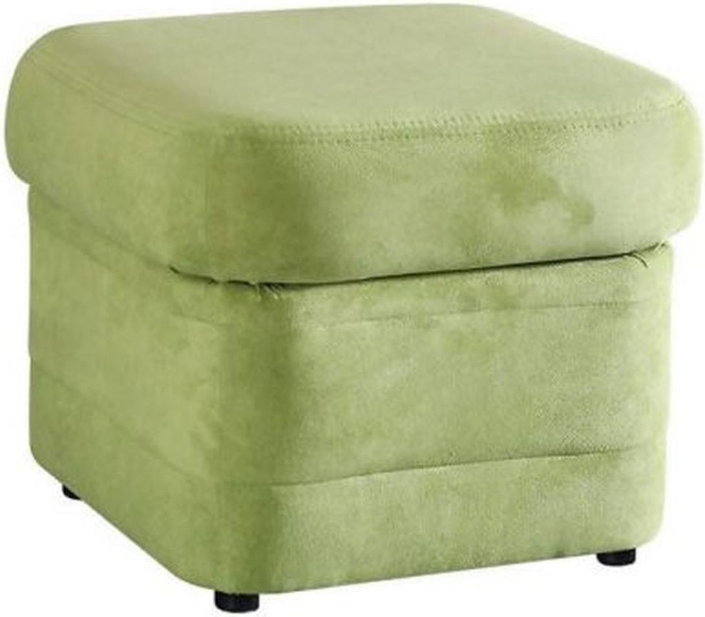 XXL Club Hocker Pufa Leder Ottoman Designer Textil Fußhocker Club Lounge Neu