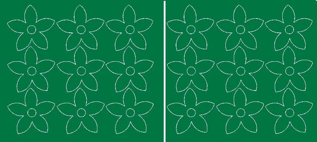 Kit 18 Adesivi Murali Fiori Verde Brillante - Offerta Restyling Low Cost