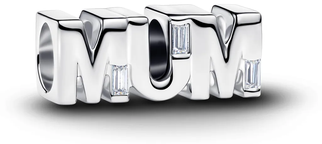 Cadeau Fête des Mères : Charm PANDORA MOMENTS MUM en argent massif
