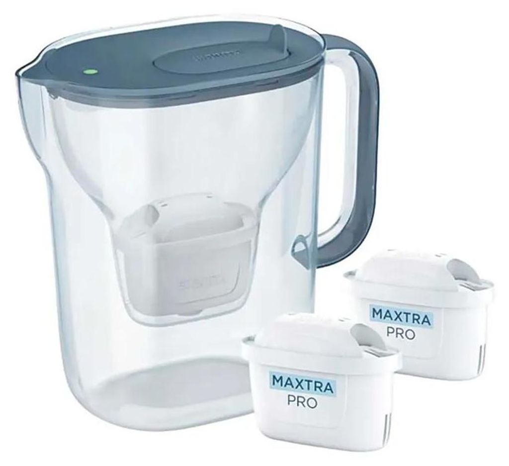Dzbanek filtrujący Brita Style Essential+2 wkłady MaxtraPro PP (2 4l; ciemnoniebieski)