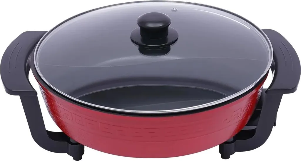 Pentola Elettrica Hot Pot 6L Rosso - Design Moderno e Controllo Termico