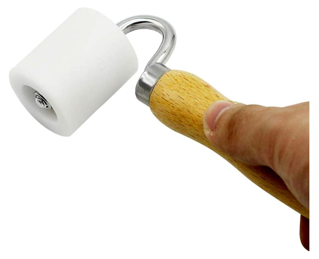 Mila-Amaz Andrückwalze Rollen Tapeten Nahtroller Handdruck Rolle mit Holzgriff