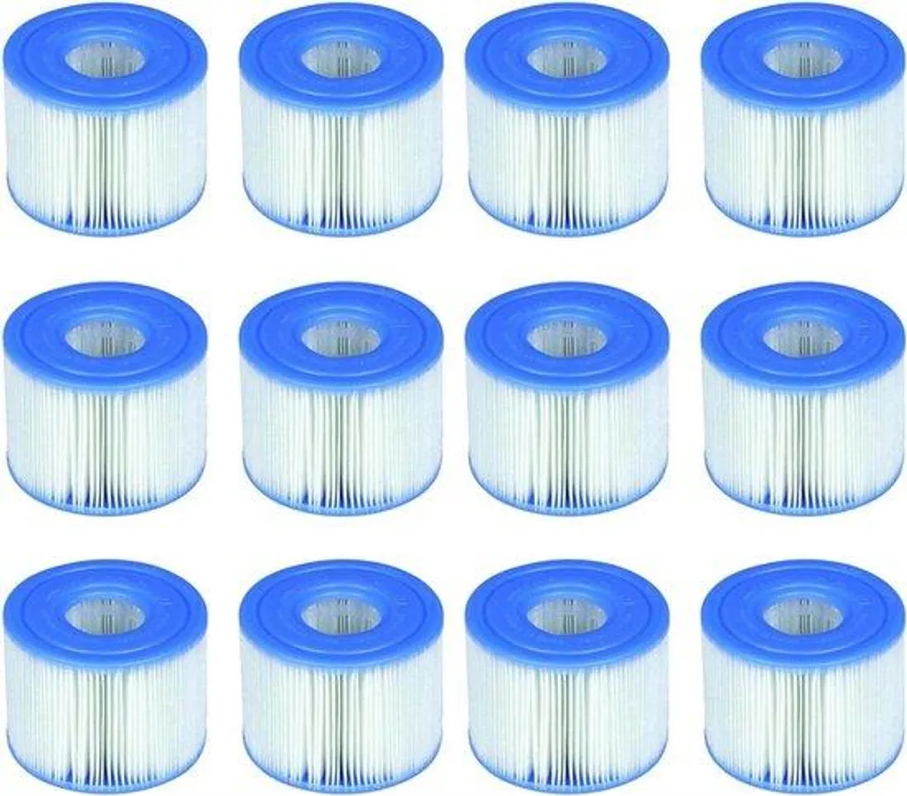Filtres S1 Bleus Haute Densité pour Piscine - 12 Pièces Grande Capacité