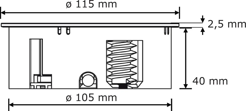 Solution Prise Escamotable TWIST Noir USB pour Plan de Travail avec 2m - 7