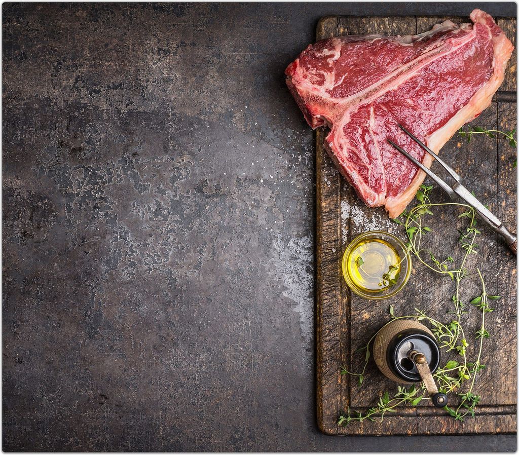 Spritzschutz Herdabdeckplatte Schneidebrett aus Glas T-Bone Produktbild 