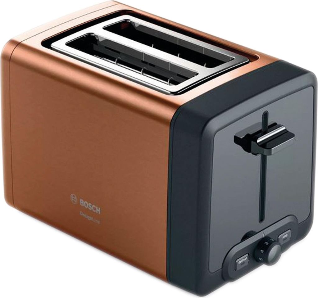 Bosch DesignLine TAT4P429DE Wasserkocher & Toaster - Kupfer Produktbild