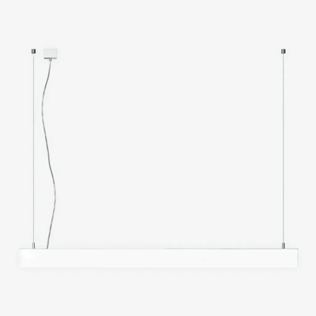 Suspension LED pour Table de Cuisine Izar III Acrylique Blanc 60cm