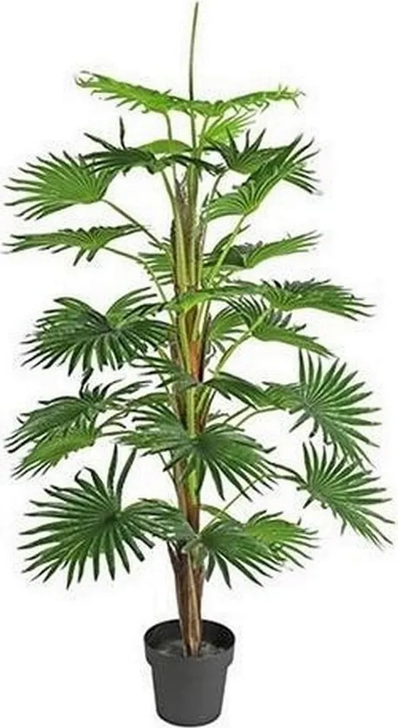 Palmier Washingtonia artificiel 150 cm avec pot - Décoration verte XL