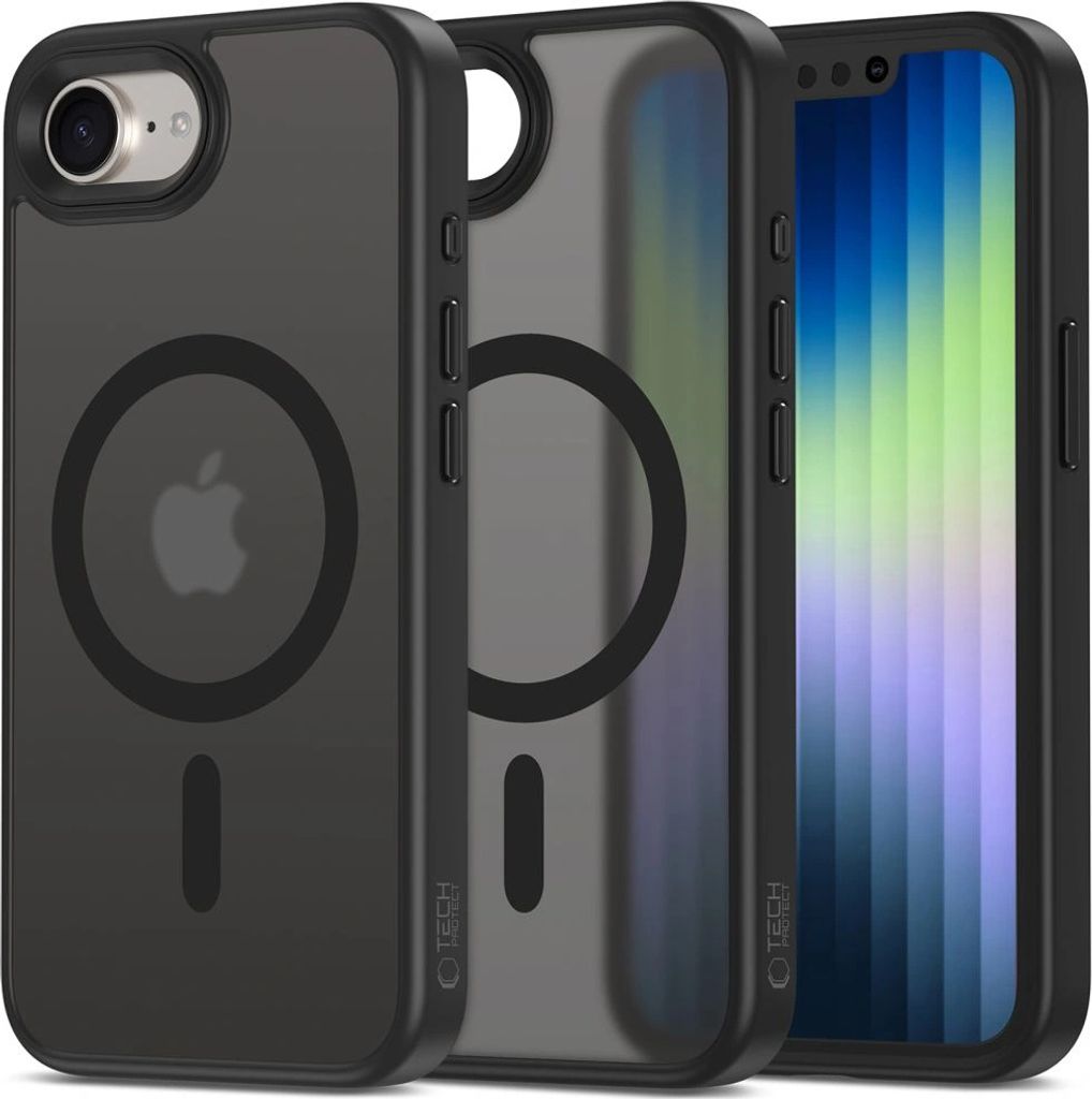 Tech-Protect MagMat MagSafe Case für iPhone 16e - Mattschwarz