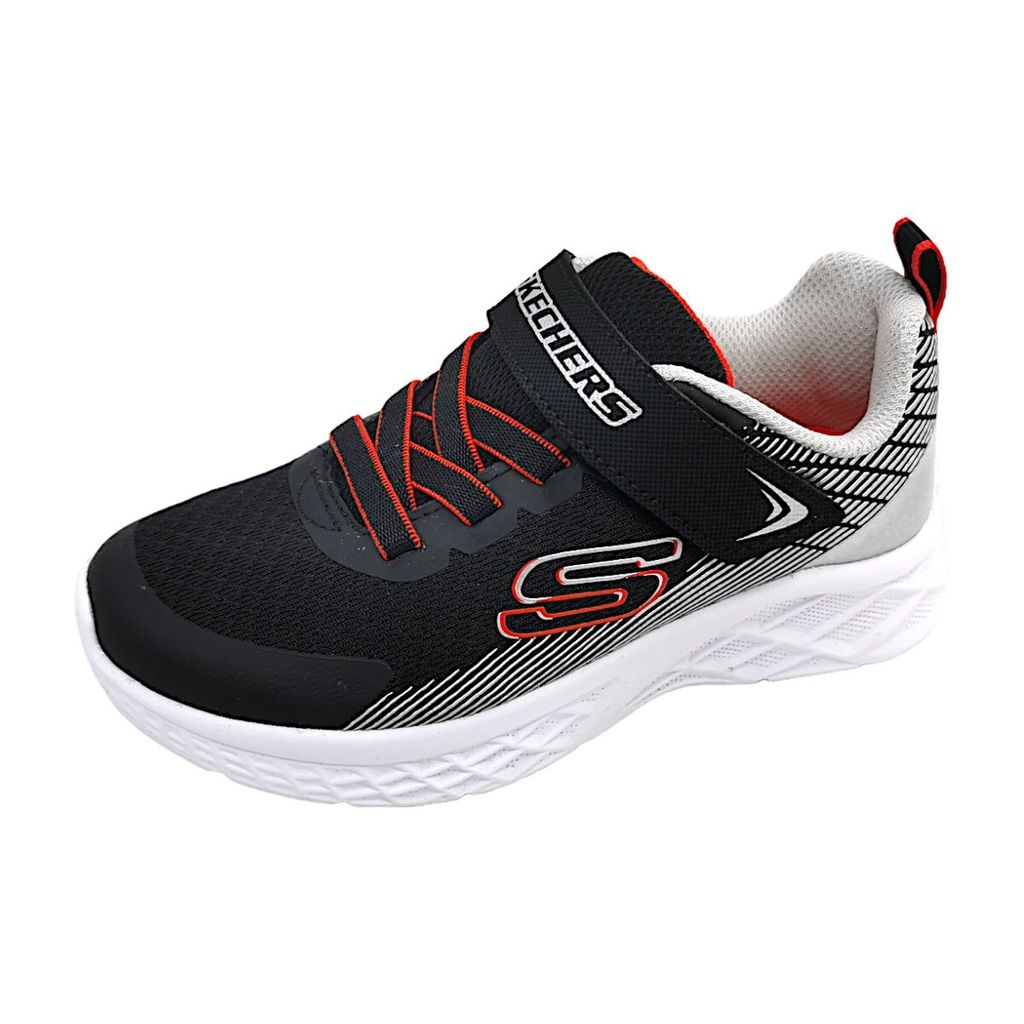 Black and silver skechers online