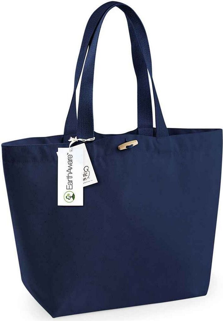 Westford Mill - Einkaufstasche "EarthAware Organic Marina" PC4565 (34 cm x 34 cm x 17 cm) (Dunkelblau)
