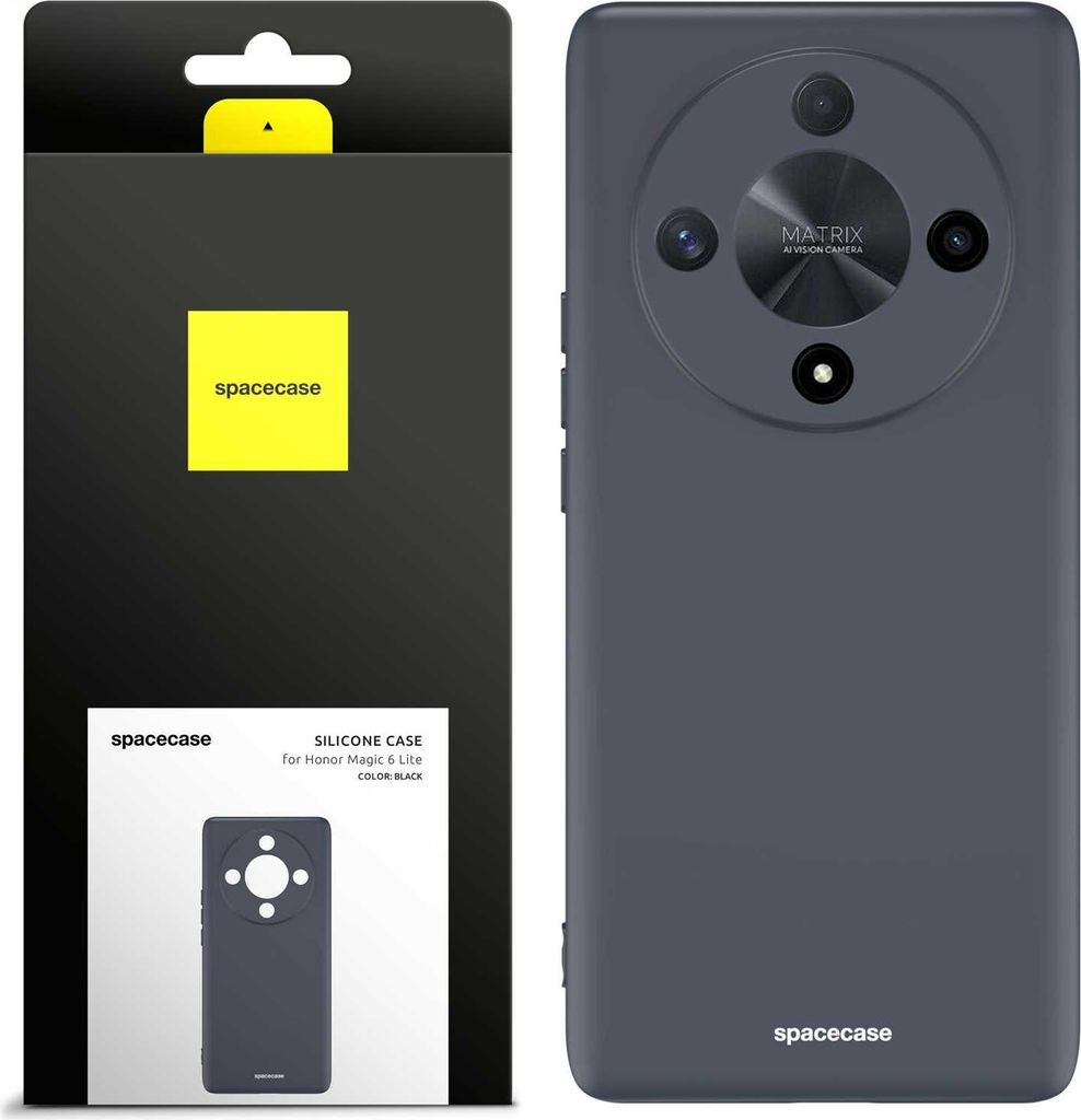 Spacecase Silikonhülle Honor Magic 6 Lite schwarz