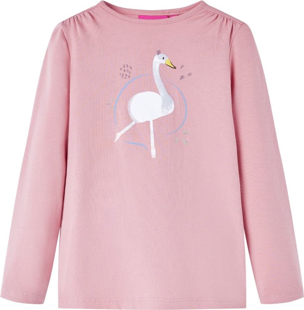 Kinder-Langarmshirt Hellrosa 116