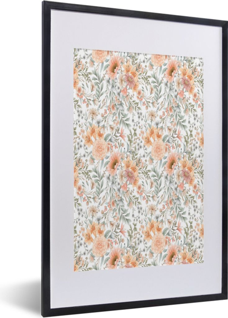 MuchoWow® MuchoWow® Gerahmtes Poster Blumen - Collage - Produktbild 