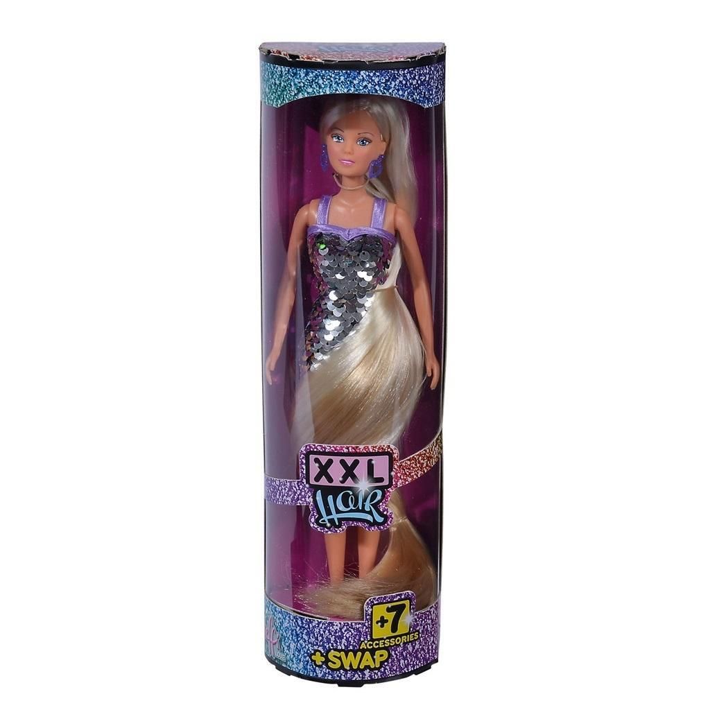 Lalka Steffi Długowłosa Xxl Hair Z Cekinami 6369 Zdjęcie produktu 