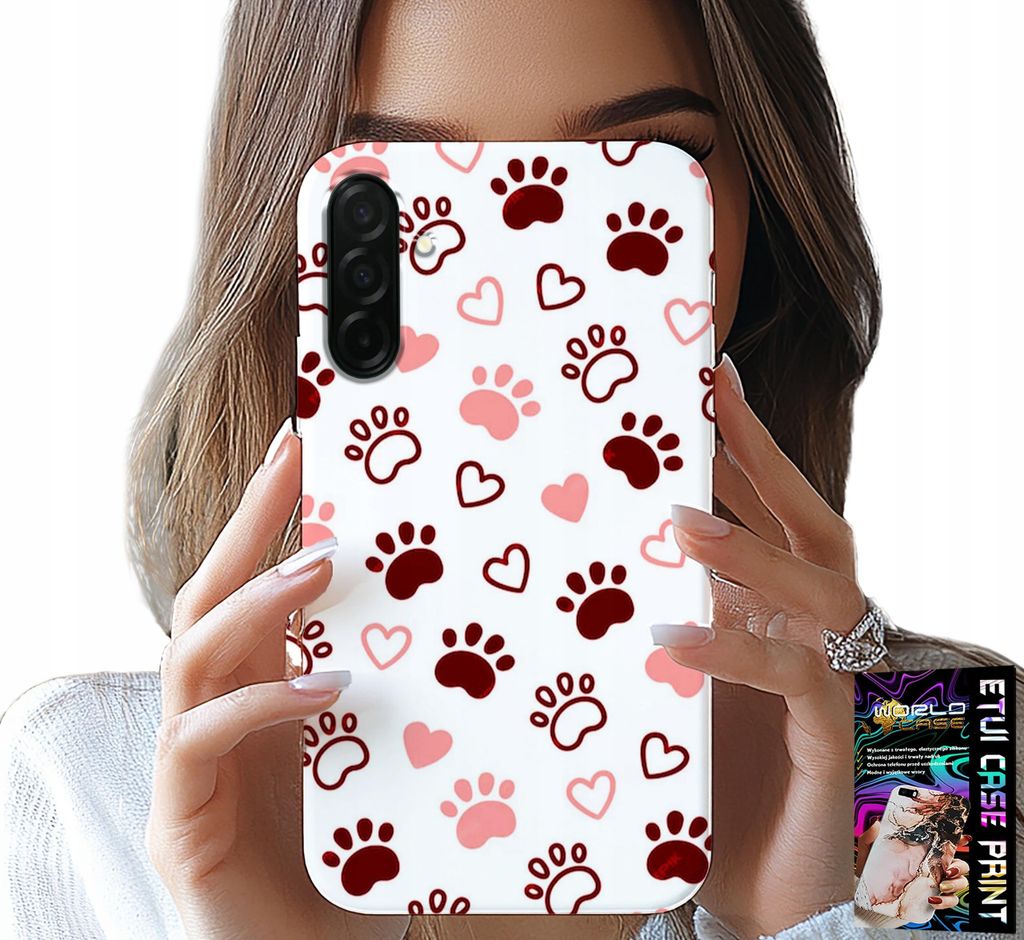 Hülle Für Samsung Galaxy A26 5G - Hundepfoten Auf Weissem Hintergrund, Hund, Katze, Bär