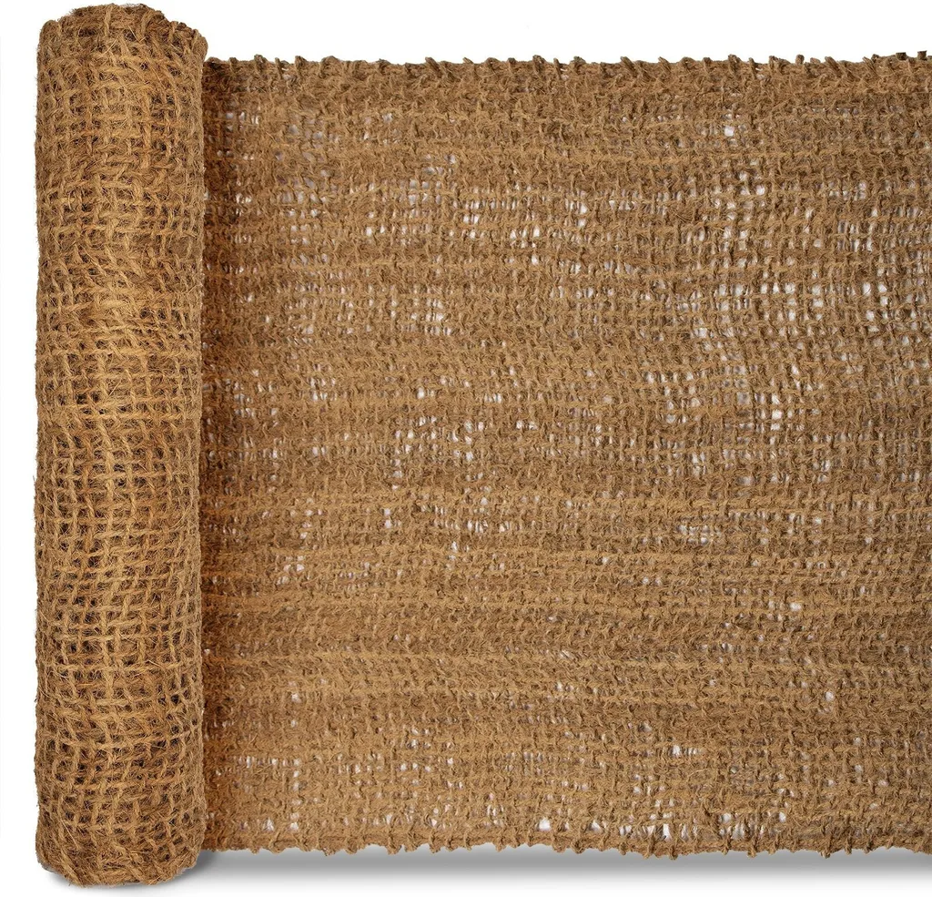 Böschungsmatte 400g/m² - 20m Kokosfaser Matte Für Erosionsschutz & Gartengestaltung