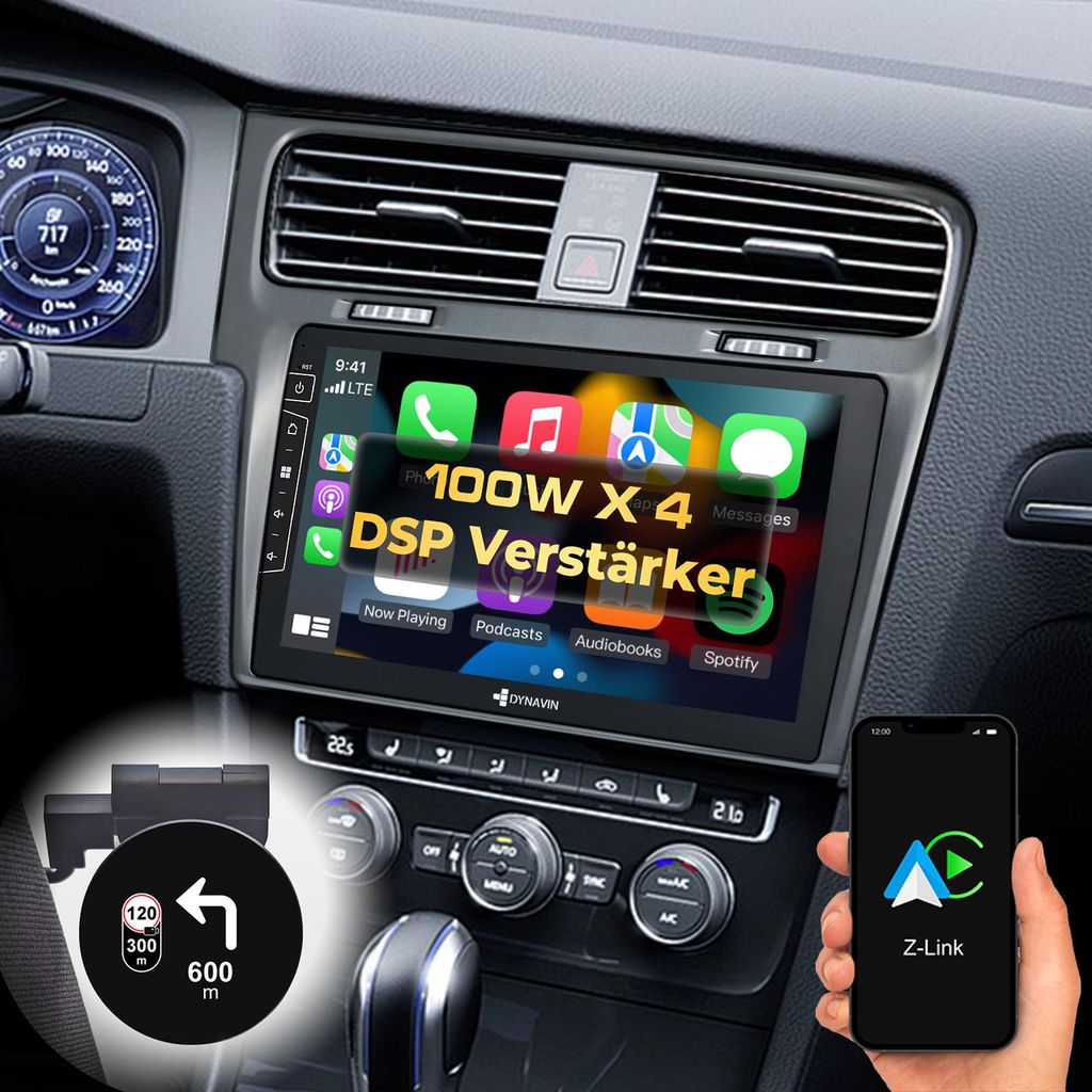 10,1 Zoll Android Autoradio Navi für VW Golf 7 Golf VII Wireless Carplay Android Auto Head-up Display DAB+
