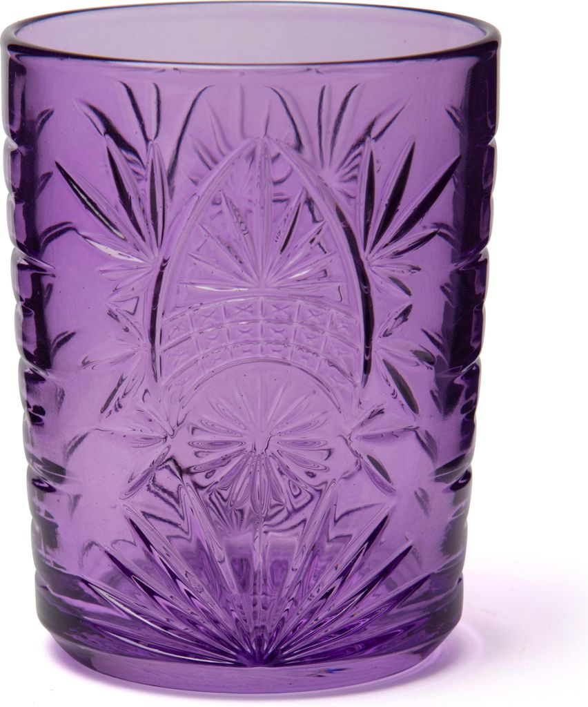 Excelsa Set 6 Gläser Color Tumbler 35 cl aus violettem Glas