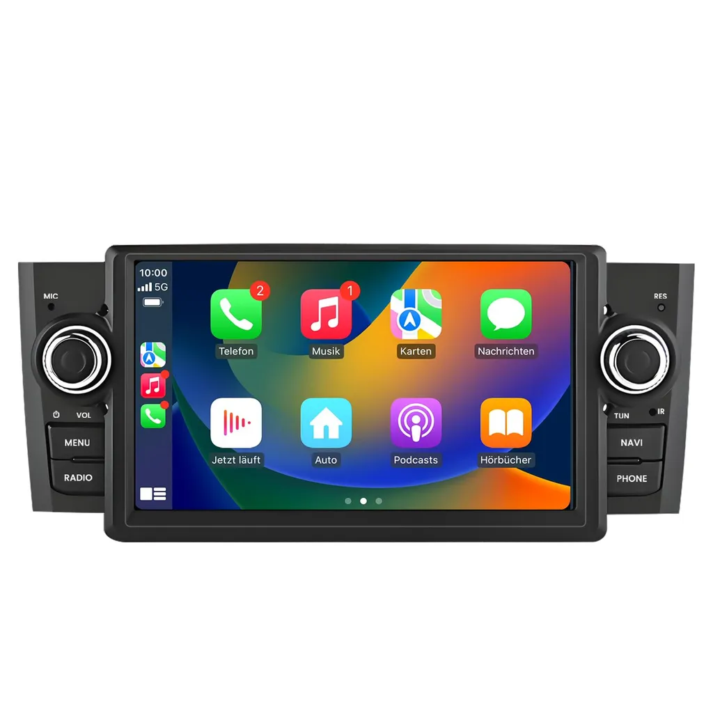 Android Autoradio Fiat Grande Punto 2Din - GPS, Carplay, DAB+, 2+64GB, 2005+