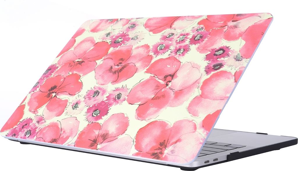 Mobigear Flowers MacBook Pro 15 Zoll (2016-2019) Hardcase Hülle MacBook Case - Model 36 - Model A1707 / A1990