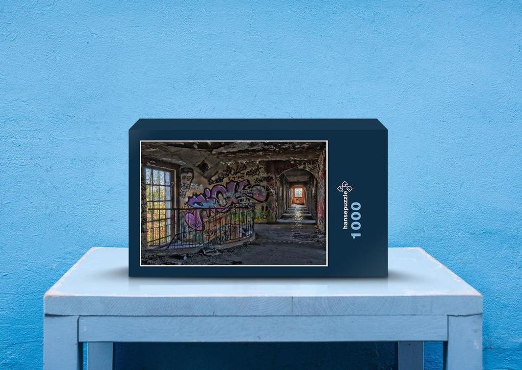 hansepuzzle 69174 - Graffiti Puzzle, 1000 Teile, Gebäude, 60,0 x 46,0cm mit hochwertiger Aufbewahrung, Kartonbox und wiederverschließbarem Beutel