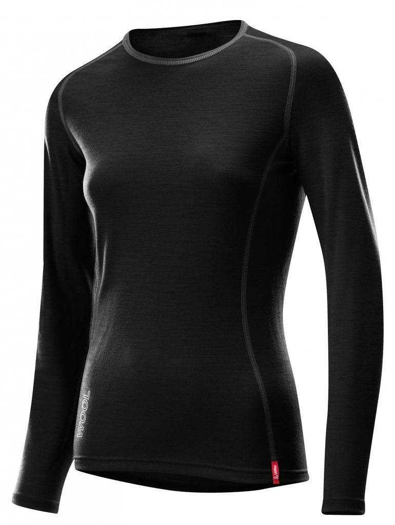 Löffler Transtex Merino Damen Funktionsunterhemd langarm schwarz schwarz 44