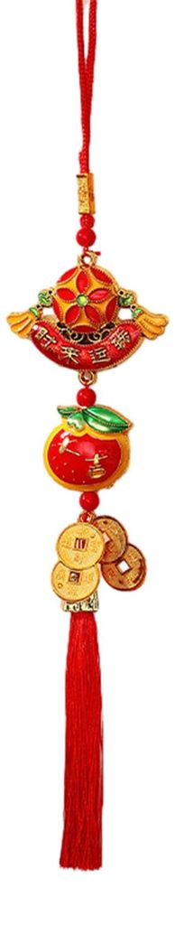 Chinesische Neujahrsdekorationen 2026 – Jahr des Pferdes – Glücksbringer mit Quaste – Feng-Shui-Anhänger für Wohlstand und Glück