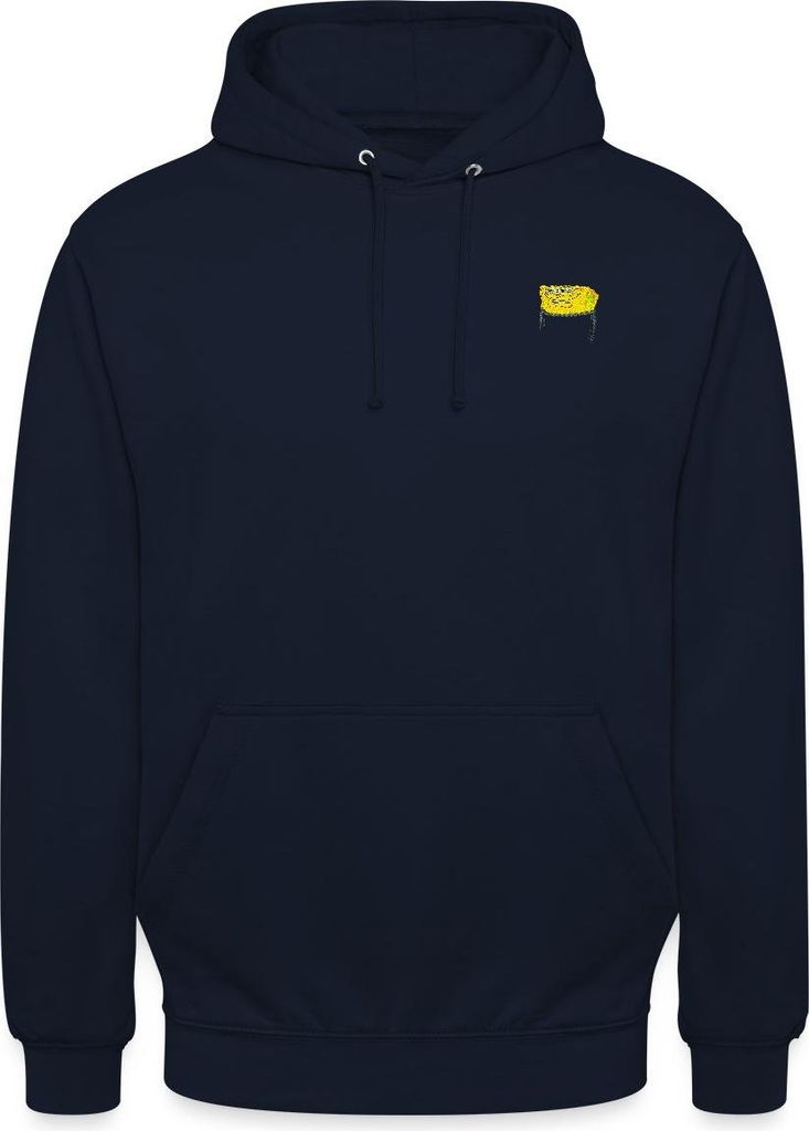 Spreadshirt SpongeBob Schwammkopf Stick Brustmotiv Uni Hoodie, S, Navy