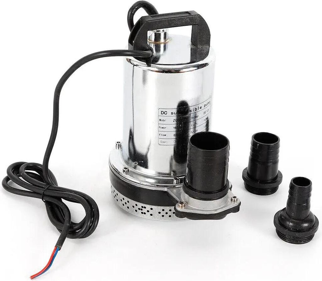 Pompa sommergibile per acque reflue, 12V 160W 6000 l/h, per Immagine del prodotto 