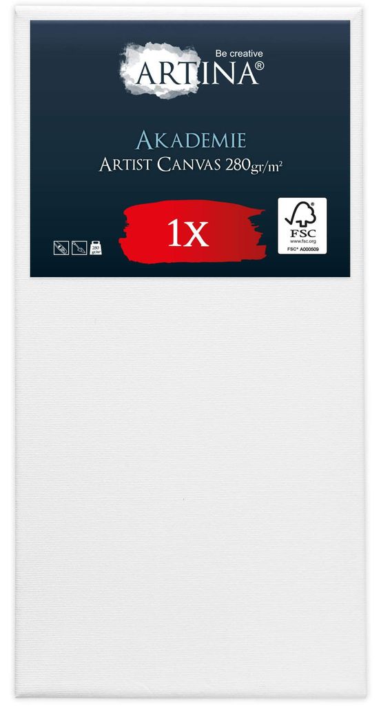 Artina Keilrahmen Leinwand Akademie, 50x100cm Produktbild 
