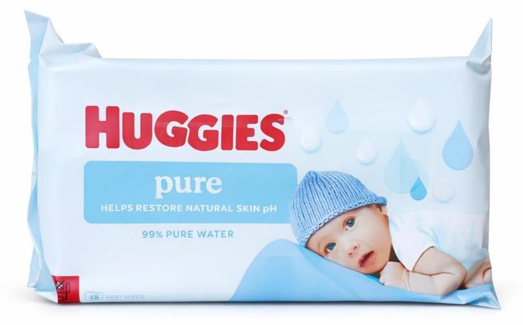 Huggies Chusteczki Nawilżane Baby Wipes Pure 48 szt. Zdjęcie produktu 
