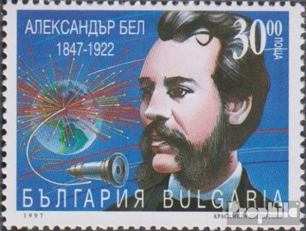 Briefmarken Bulgarien 1997 Mi 4269 (kompl.Ausg.) postfrisch Alexander Graham Bell