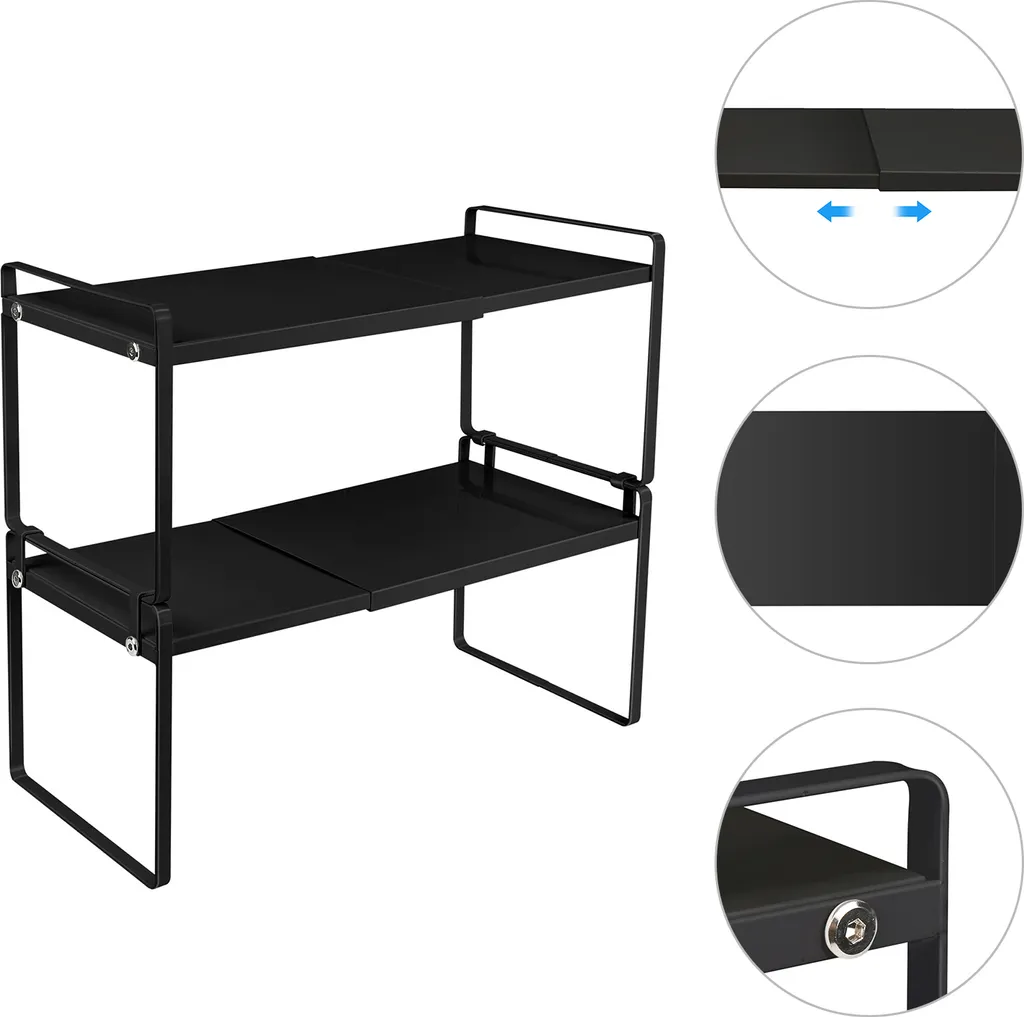 Étagère de cuisine pour plan de travail et rangement micro-ondes