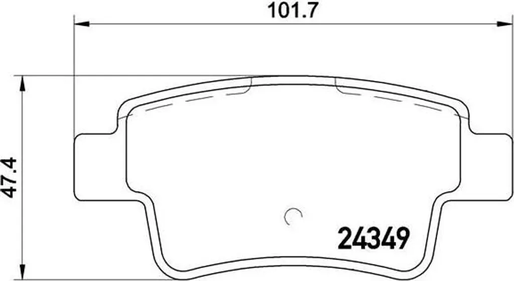 Brembo P 23 104 Plaquettes de frein OE 50902169 pour Fiat Punto Evo