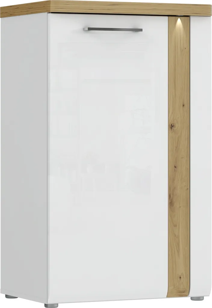Meuble d'Entrée Compact TULUZA avec LED pour Rangement Chaussures