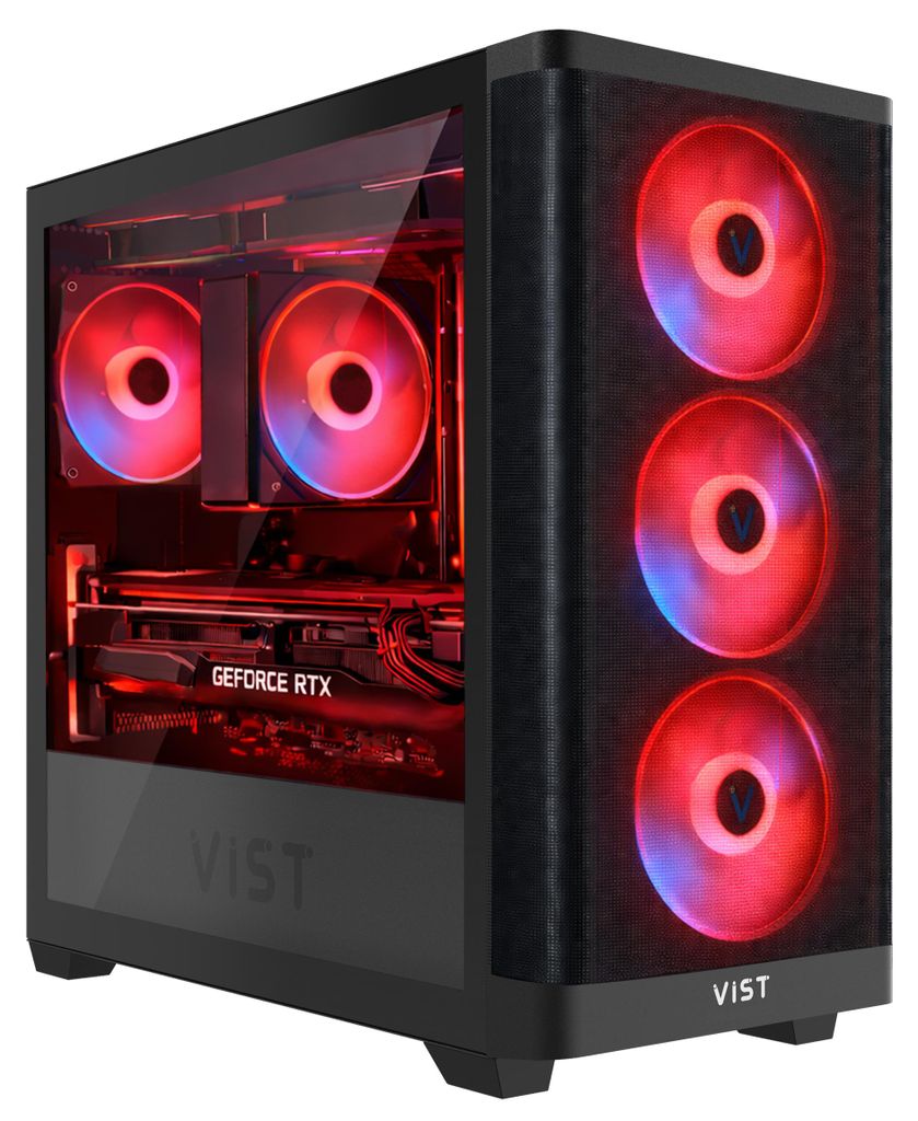 VIST ARGB PRO PC Ryzen 7 7700 RTX 5060 Ti 32GB SSD 1TB WiFi6 BT W11 USB C DLSS 3
