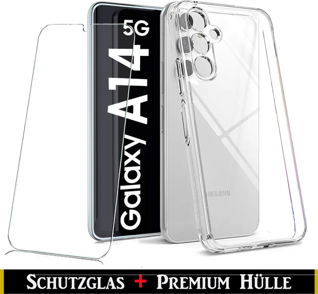 Für Samsung Galaxy A14 4G 5G  Silikon Transparent Hülle + Produktbild 