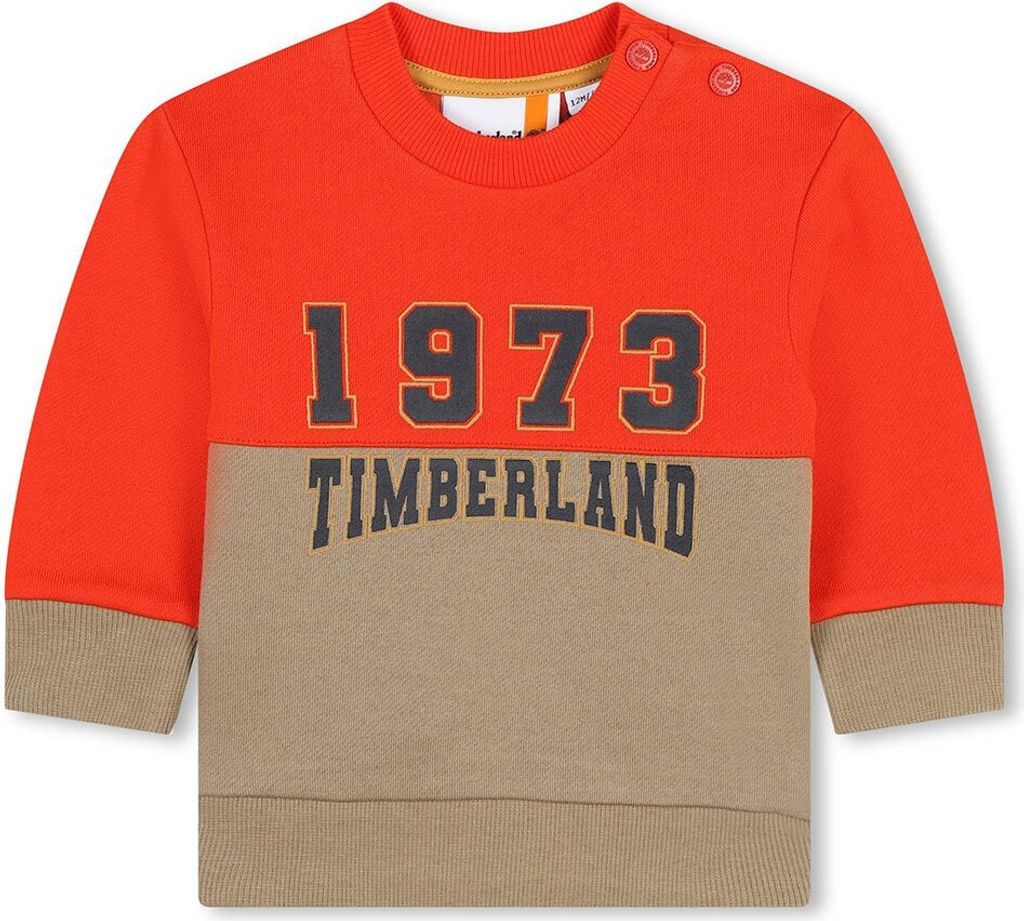 Timberland T60257 Sweatshirt Beige,Orange 12 Months Beige,Orange 12 Months