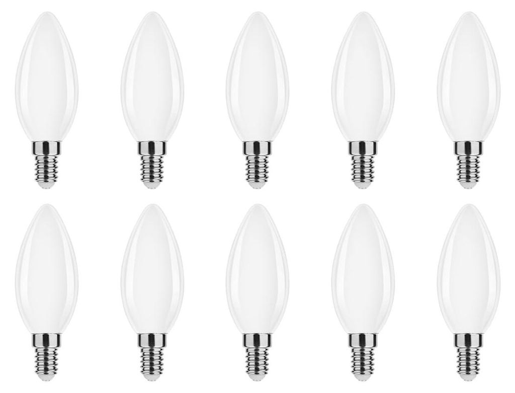 Modee E14 LED Filamentlampe 4W 470lm 4000K Neutralweiß Mattiert 10 Stück
