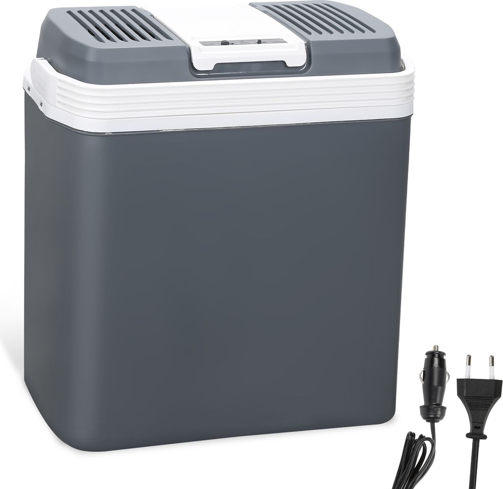 Aopunly 24 L Kühlbox zum Kühlen & Warmhalten, Camping Mini Kühlschrank, Thermo-elektrische Kühlbox mit ECO Modus 12/230 V für Auto und Steckdose