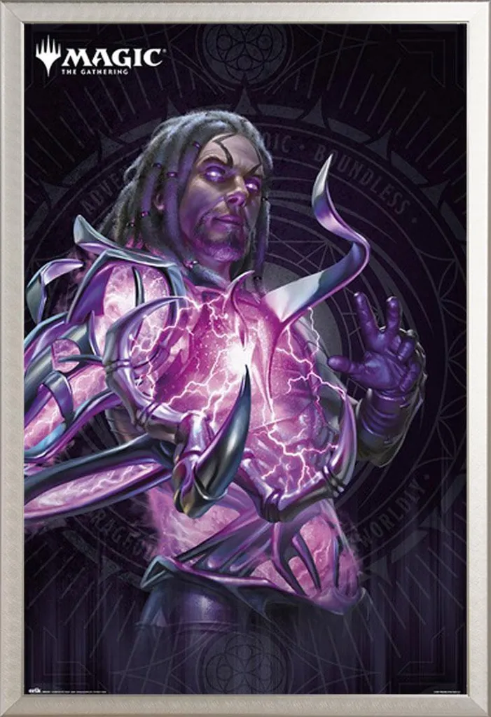 Tezzeret MTG: Poster Artistico in Cornice Shinsuke Maxi Alluminio