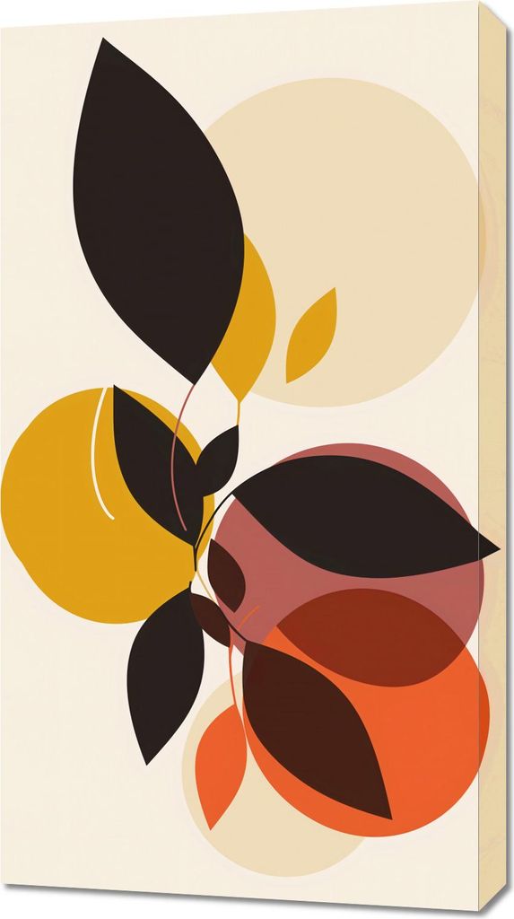 Bild 50x90cm Morgengrauen Gold